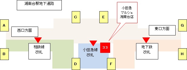 小田急マルシェ湘南台地図