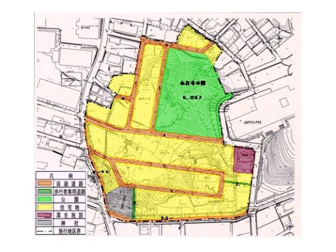 渡内東土地区画整理事業　計画図